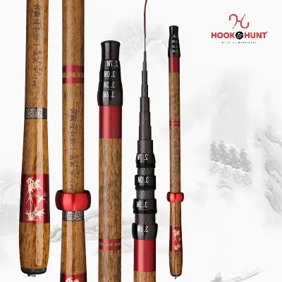 Picture of Special Brown Carbon Fishing Rod – Made of strong and durable carbon Rod- Size: 360 cm / 450 cm / 540 cm (360 cm)