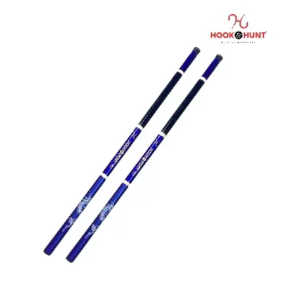 Picture of Blue Color FRP Fiberglass Stream Rod– 180 cm-720 cm Super Hard Light Strong Hand Fishing Rod– Blue Colour Rod. (540 cm)