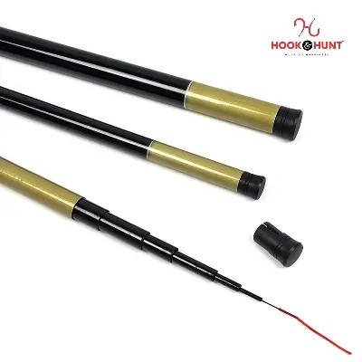 Picture of High-Performance High-Speed Spinning Fishing Rod - 180 cm to 720 cm Rod - Metallic Gold - Carbon Fiber (300 cm)