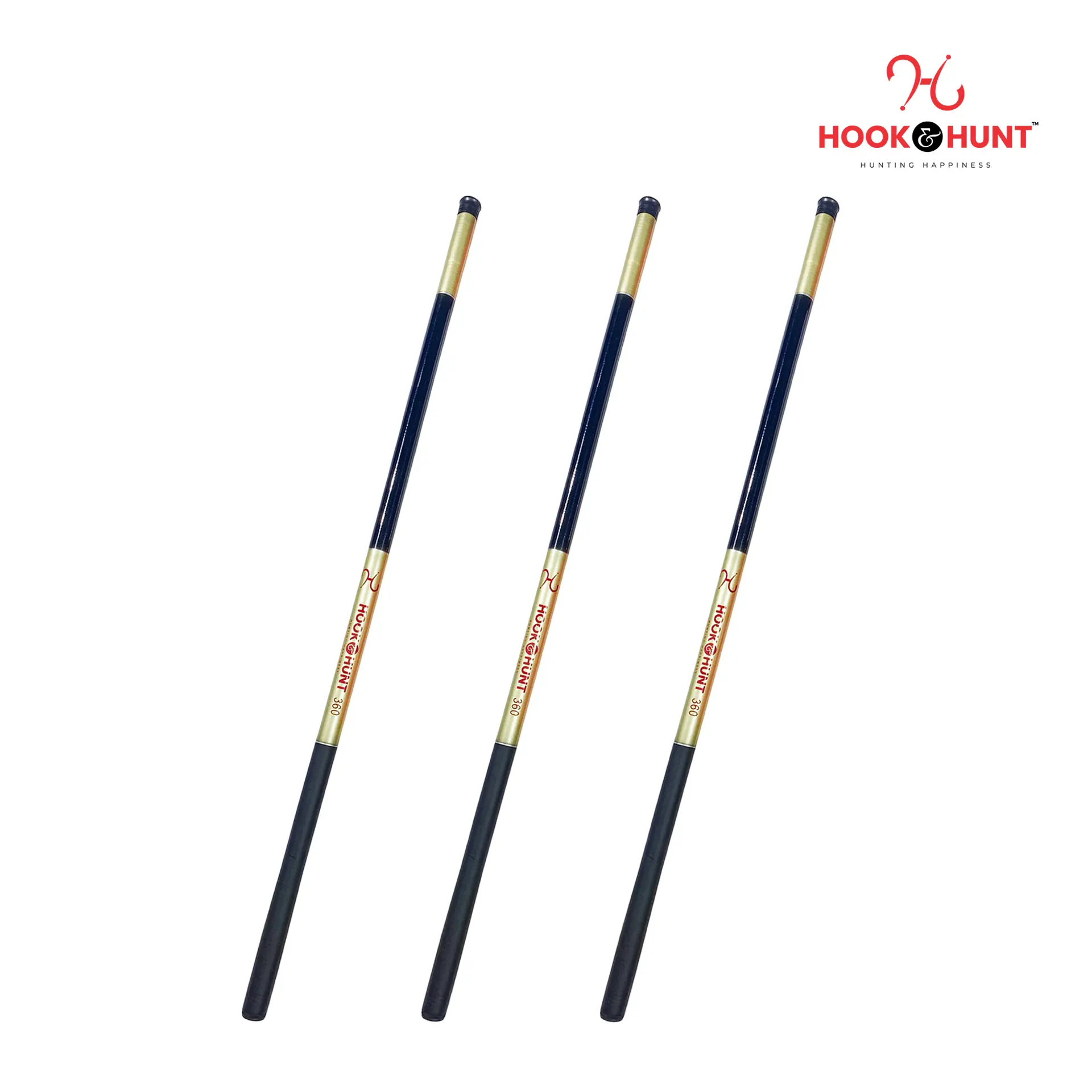 Picture of High-Performance High-Speed Spinning Fishing Rod - 180 cm to 720 cm Rod - Metallic Gold - Carbon Fiber (450 cm)