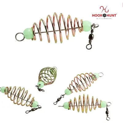 Picture of High-Quality Stainless Steel Fishing Spring Feeder Inline Hanger Hook Set for Spinning and Spinning Rods (১০ পিস)