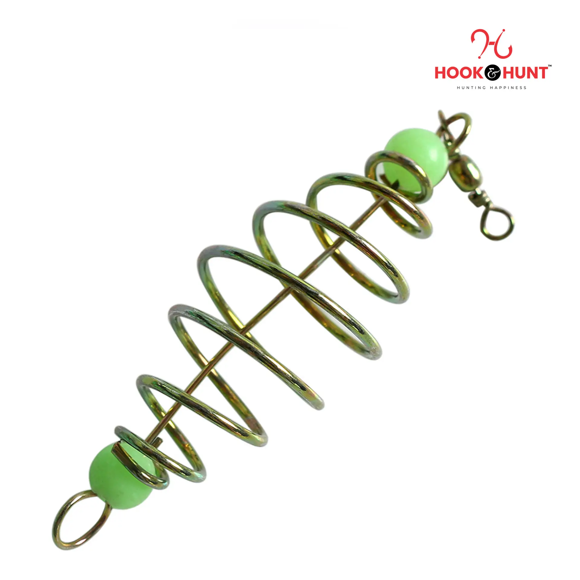 Picture of 20 Pcs 07cm Inline Hanging Copper Olive-Shaped Spring Bait Feeder – Carp Fishing Bait Feeder. (২০ পিস)
