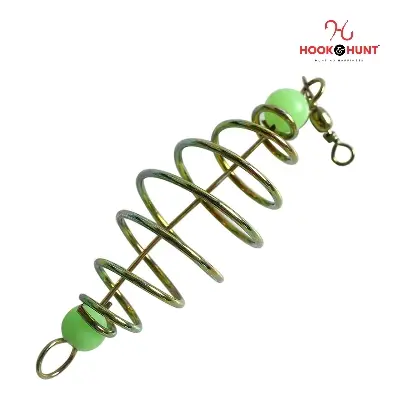 Picture of 20 Pcs 07cm Inline Hanging Copper Olive-Shaped Spring Bait Feeder – Carp Fishing Bait Feeder. (২০ পিস)