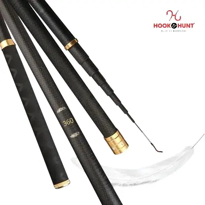 Picture of Premium Black Carbon Special - 540 cm Carbon Fiber Fishing Rod , Stream Fishing (540 cm)