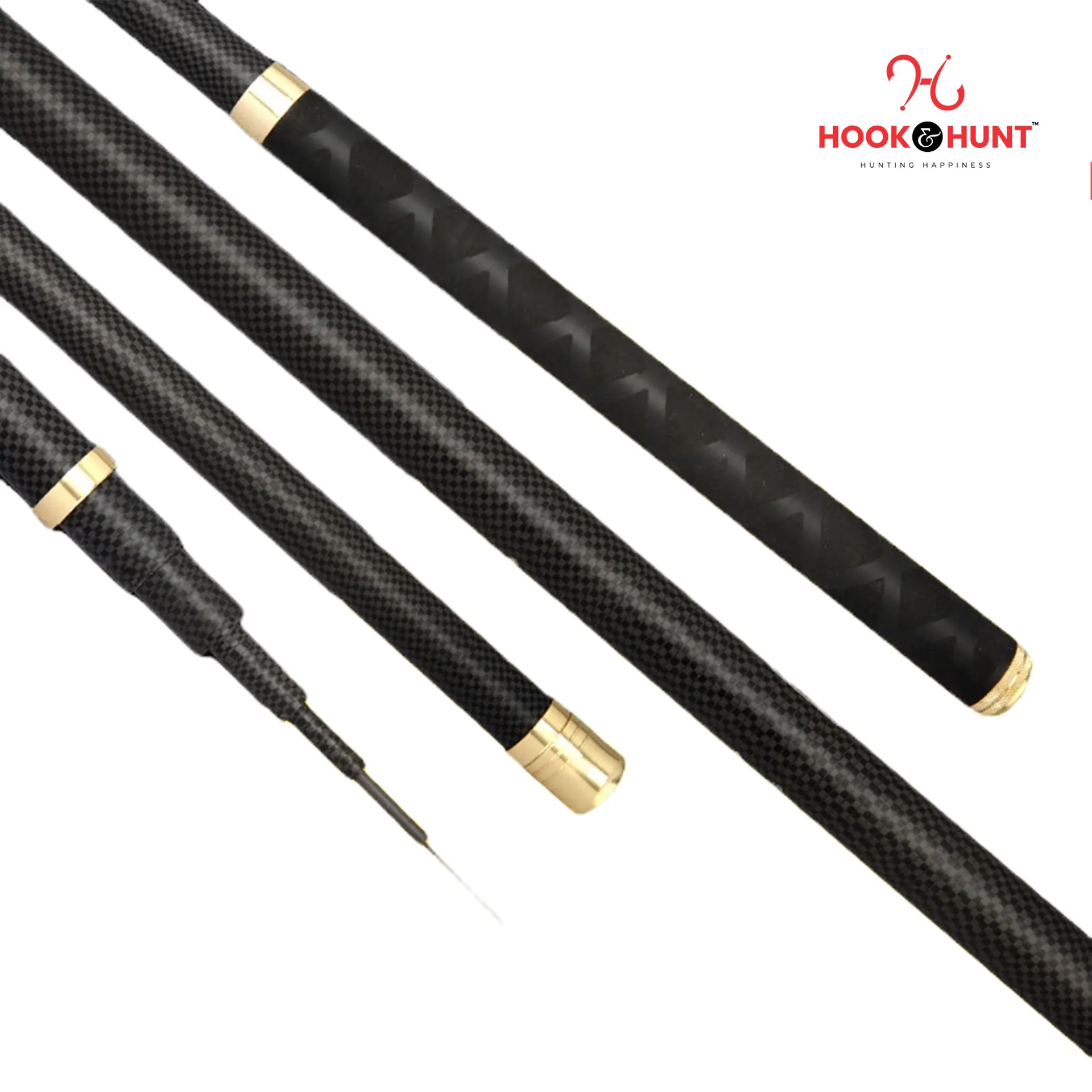 Picture of Premium Black Carbon Special - 540 cm Carbon Fiber Fishing Rod , Stream Fishing (540 cm)