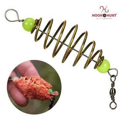 Picture of 05 Pcs Inline Hanging Copper Olive-Shaped Spring Bait Feeder – Carp Fishing Bait Feeder. (০৫ পিস)