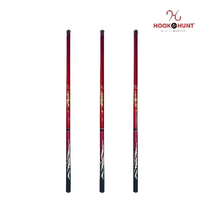 Picture of 270 cm Red Colour Fiberglass Stream Rod Super Hard Light Strong Hand Fishing Rod Red Colour (270 cm)