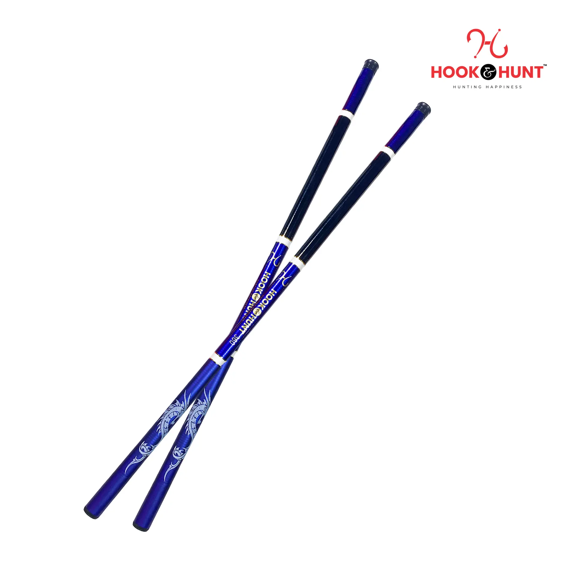 Picture of 360 cm Blue Color FRP Fiberglass Stream Rod– Super Hard Light Strong Hand Fishing Rod– Blue Colour Rod. (360 cm)