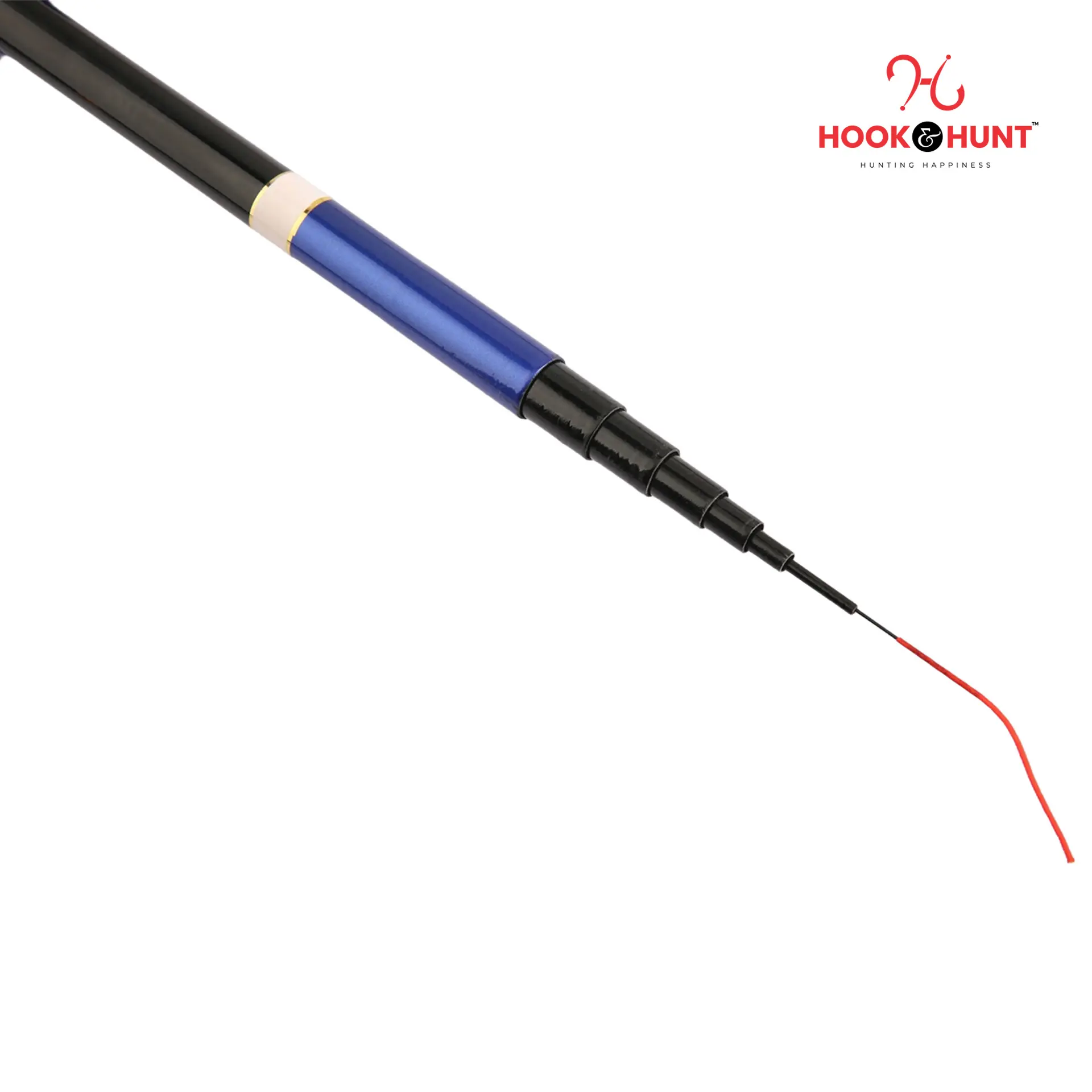 Picture of 360 cm Blue Color FRP Fiberglass Stream Rod– Super Hard Light Strong Hand Fishing Rod– Blue Colour Rod. (360 cm)