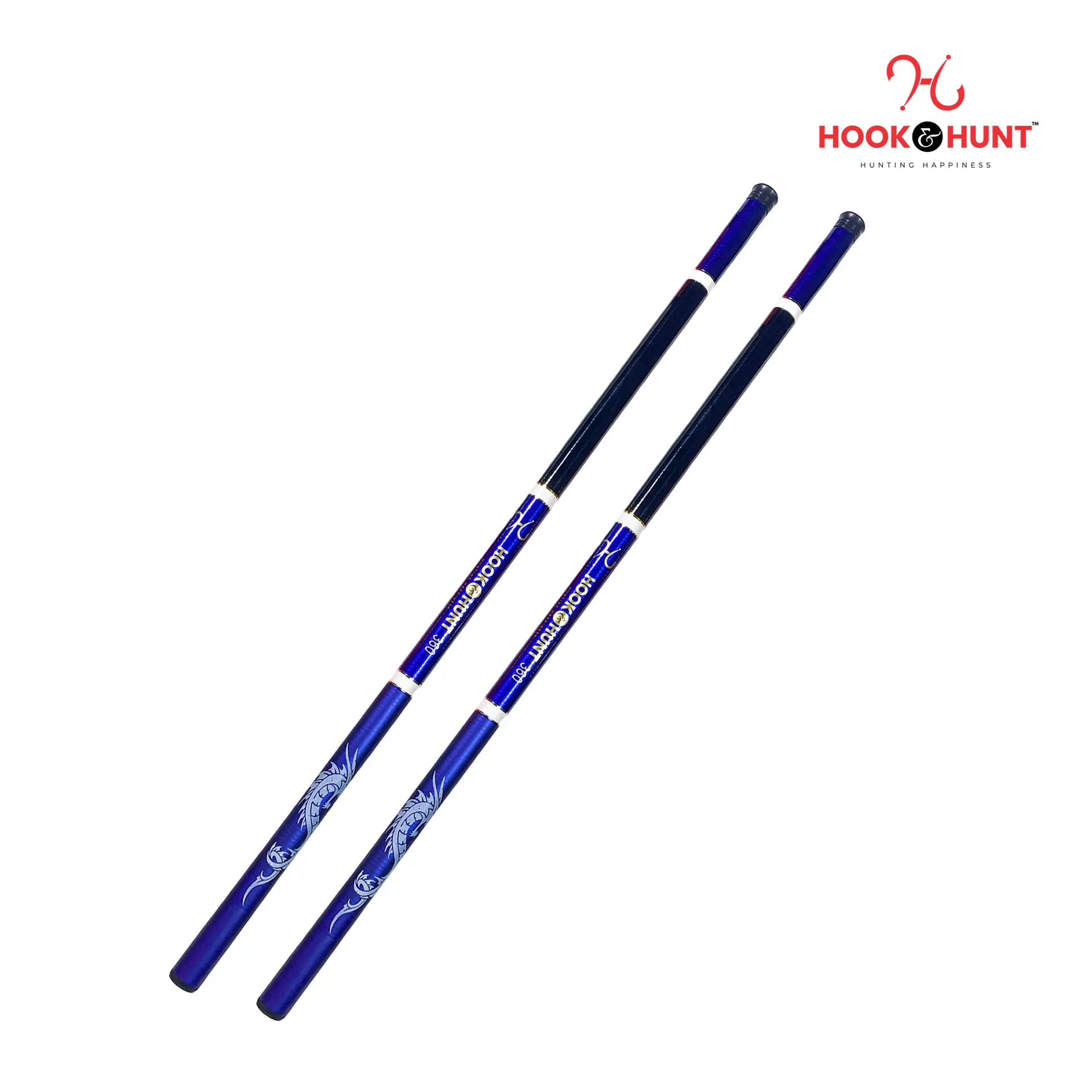 Picture of 450 cm  Blue Color FRP Fiberglass Stream Rod– Super Hard Light Strong Hand Fishing Rod–Blue Colour Rod. (450 cm)