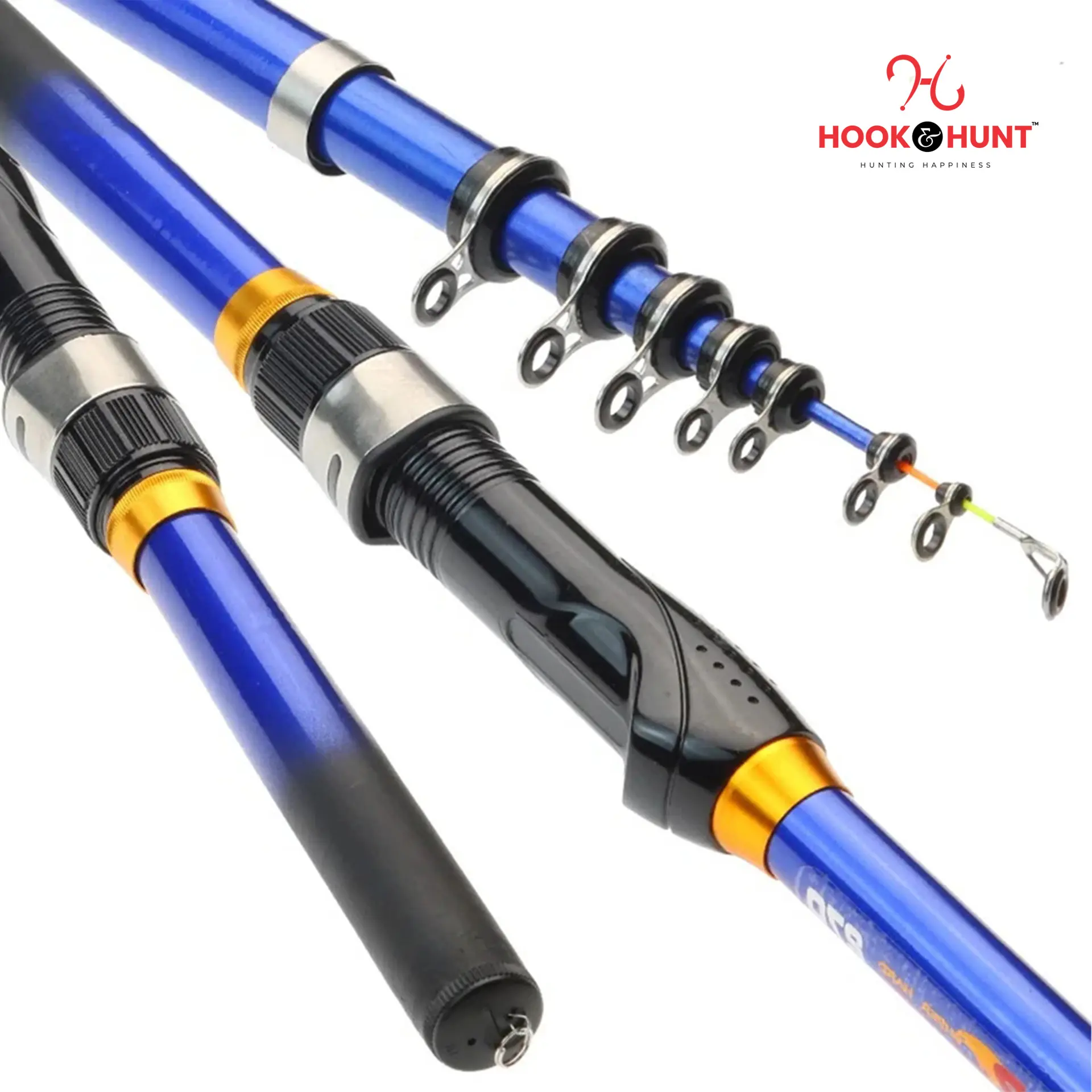 Picture of New High-Quality Carbon Casting Fishing Rod and Reel Combo Set for Saltwater/Freshwater (240cm)