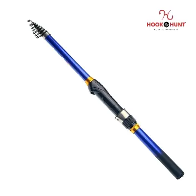 Picture of 240 cm Premium Telescopic Fiberglass Fishing Rod with Spiral Wheel Seat and Smooth Ceramic Guide Rings (240 cm)