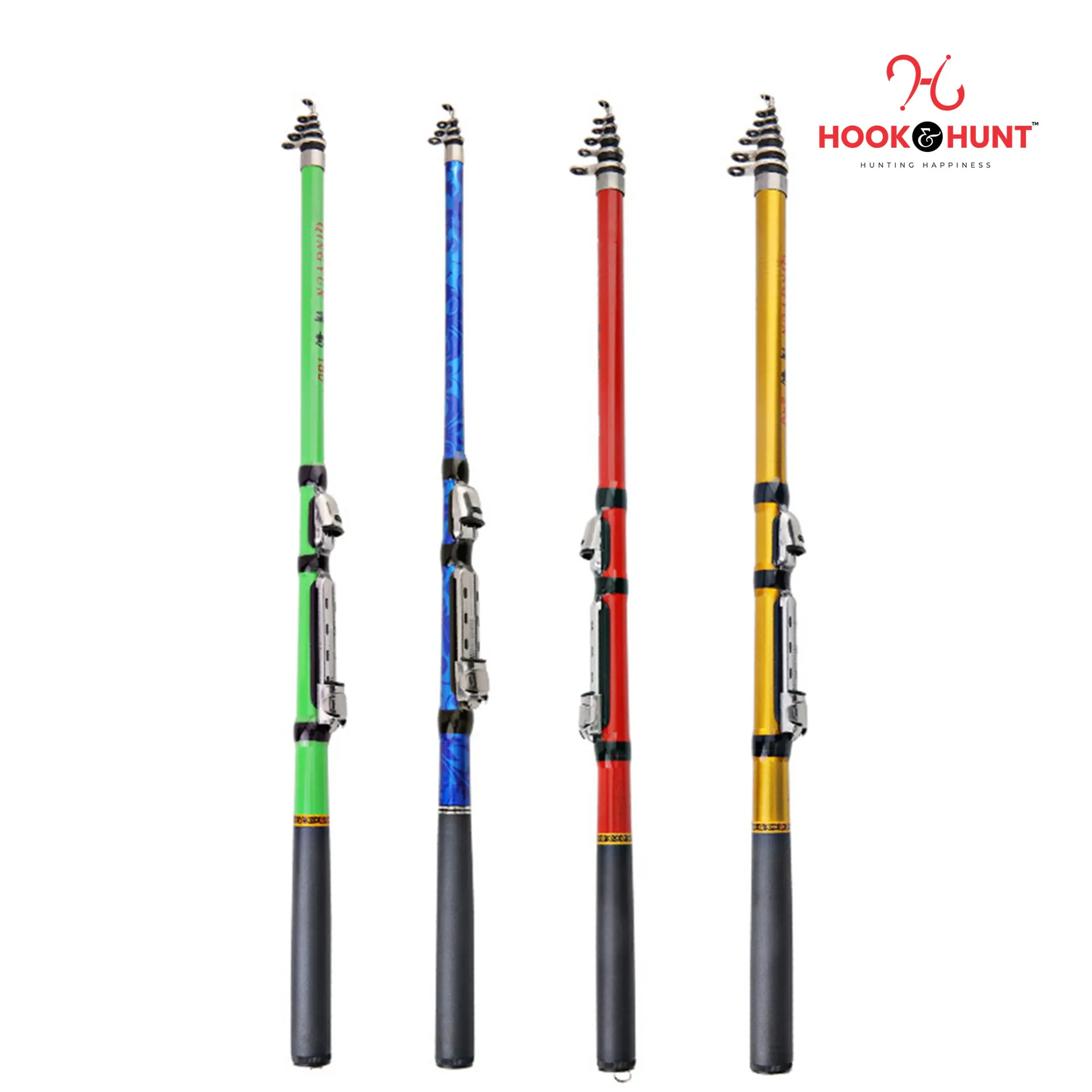 Picture of Arina FRP 240 cm Rod – Dual-purpose Fiberglass Soft Tail Small Fishing Rod – Lightweight Raft/Rock Rod for Rivers & Lakes. (240 cm)