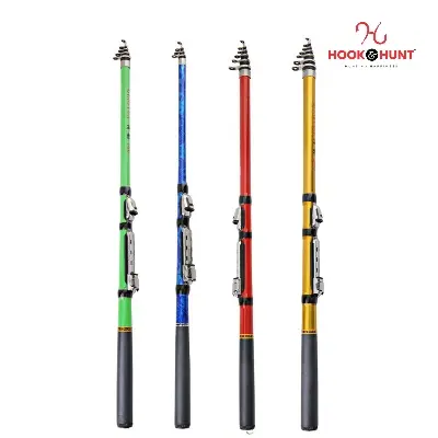 Picture of Arina FRP 240 cm Rod – Dual-purpose Fiberglass Soft Tail Small Fishing Rod – Lightweight Raft/Rock Rod for Rivers & Lakes. (240 cm)