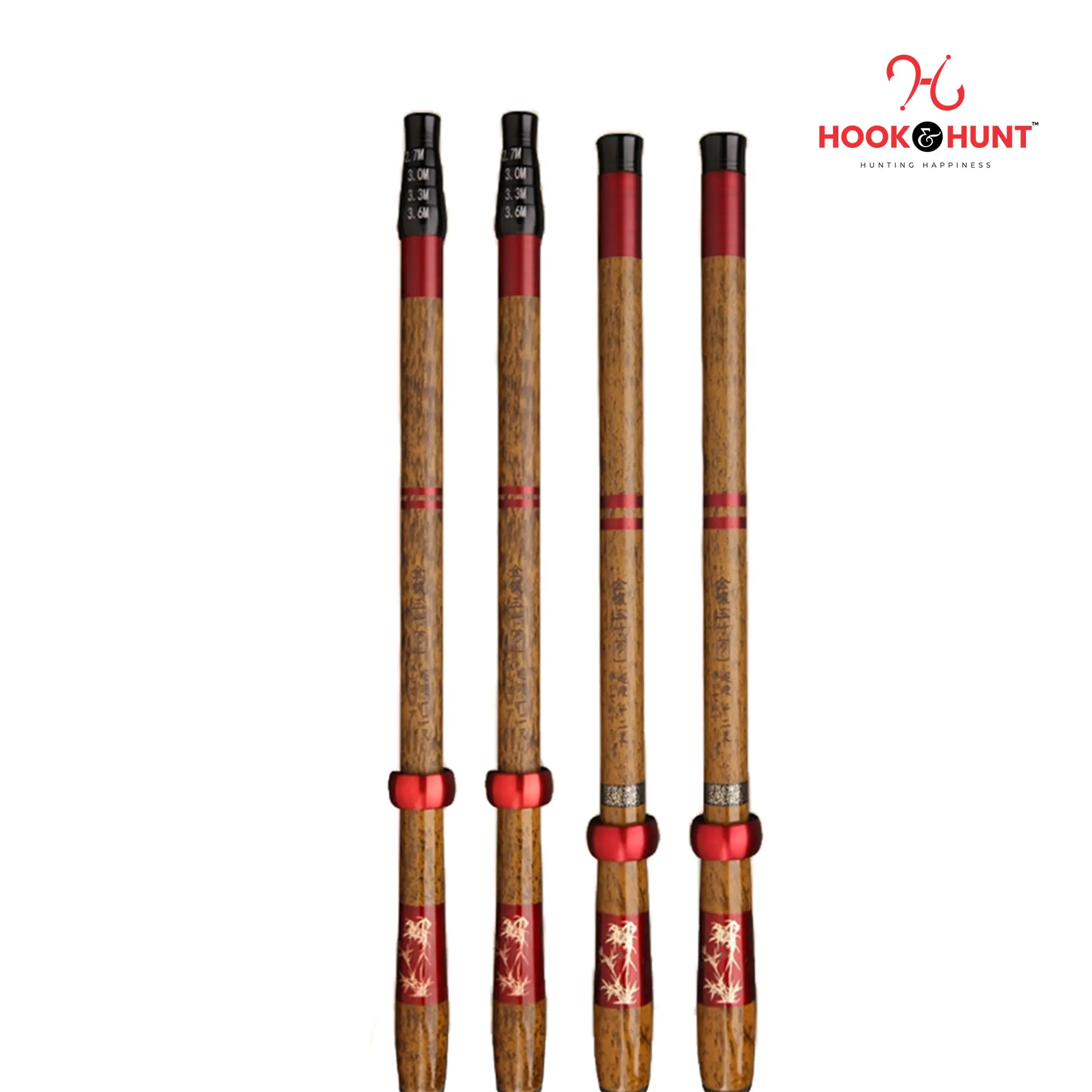 Picture of 450 cm Brown Carbon Fishing Rod – Ultra Ligh Multi Purpose Rod –  Made of strong and durable carbon Rod (450 cm)