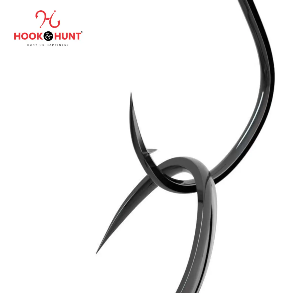 Picture of 02 Pack / 20 Pcs Pure Black Ise Fish Hook – High Carbon Barbed Fishing Hook for Carp & Crucian Carp (Bulk Genuine Pack). (Size - #1)
