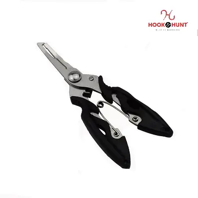 Picture of New Multi-Function Stainless Steel Fishing Pliers, Quick-Release Line Cutter, Adjustable Loop, Durable & Portable (কালো)