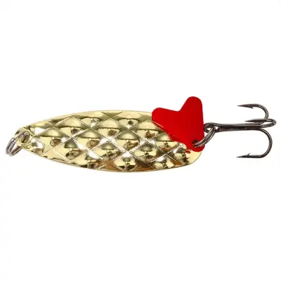 Picture of High-Quality Metal Fishing Lures Set, 0.8g Prawn with Treble Hooks, Gold/Silver Coated Spoon Bait for Saltwater/Straight Cast Fishing (সিকুইন লুর -সোনালী)