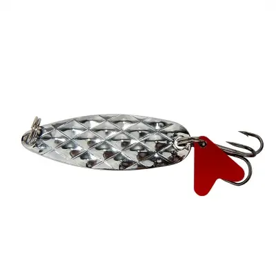 Picture of High-Quality Metal Fishing Lures Set, 0.8g Prawn with Treble Hooks, Gold/Silver Coated Spoon Bait for Saltwater/Straight Cast Fishing (সিকুইন লুর - সিলভার)