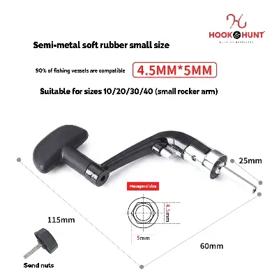 Picture of High-Quality Alloy Fishing Reel Handle - Spinning Wheel Spool for Rod - Multi-Size Aluminum & Nylon Cranks (বড় ৫০০০-৭০০০)