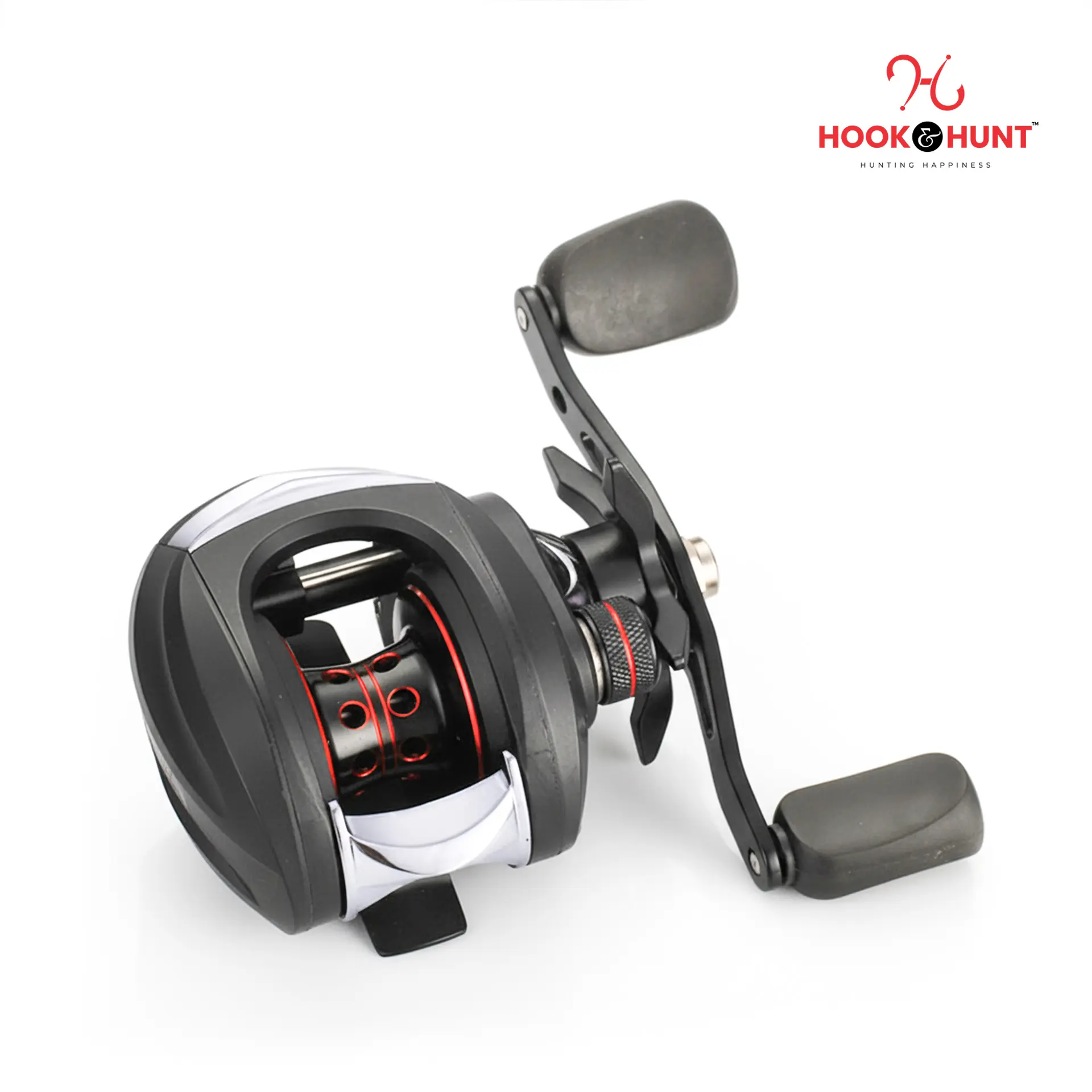 Picture of 01 Pcs Special AC200 Water Drop Fishing Reel – Left & Right Hand Drum Lure Reel with Gun Handle (Matte Black / Brown) (AC 200)