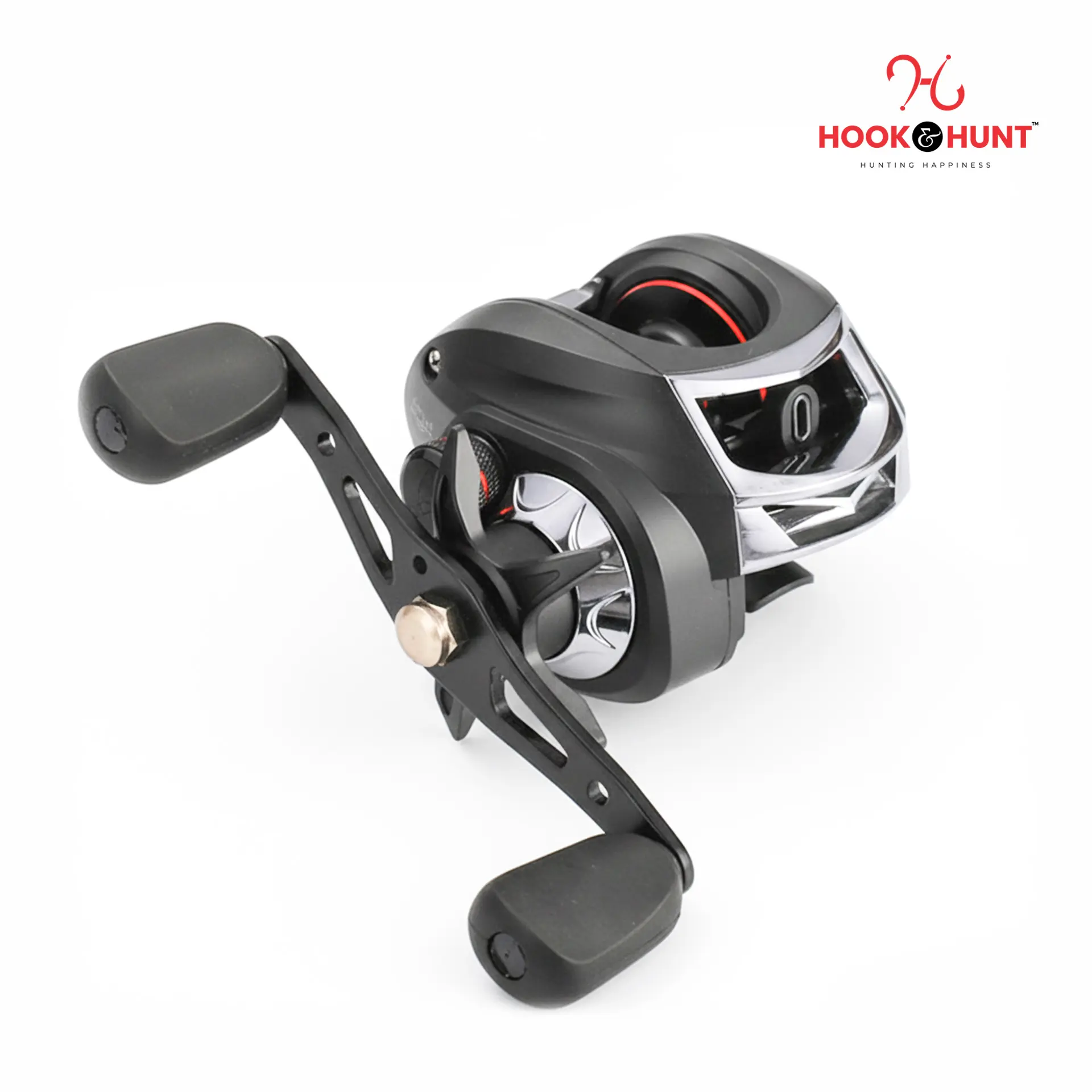 Picture of 01 Pcs Special AC200 Water Drop Fishing Reel – Left & Right Hand Drum Lure Reel with Gun Handle (Matte Black / Brown) (AC 200)