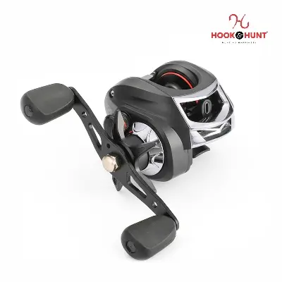 Picture of 01 Pcs Special AC200 Water Drop Fishing Reel – Left & Right Hand Drum Lure Reel with Gun Handle (Matte Black / Brown) (AC 200)