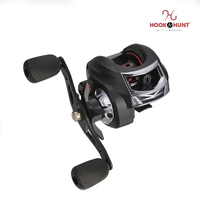 Picture of 01 Pcs Special AC200 Water Drop Fishing Reel – Left & Right Hand Drum Lure Reel with Gun Handle (Matte Black / Brown) (AC 202)