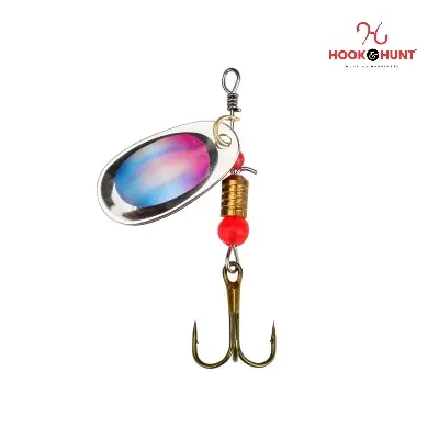 Picture of High-Quality Metal Spinner Bait with Triple Hook - Vibrant Fishing Lure (০৩ পিস)