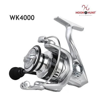 Picture of 01 Pcs Hook Hunt WK5000/WK4000 Spinning Fishing Reel - High-Quality Metal Spinning Wheel with Long Distance Retrieve, Metal Grip Option (WK - 4000)