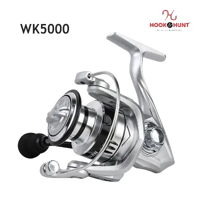 Picture of 01 Pcs Hook Hunt WK5000/WK4000 Spinning Fishing Reel - High-Quality Metal Spinning Wheel with Long Distance Retrieve, Metal Grip Option (WK - 5000)