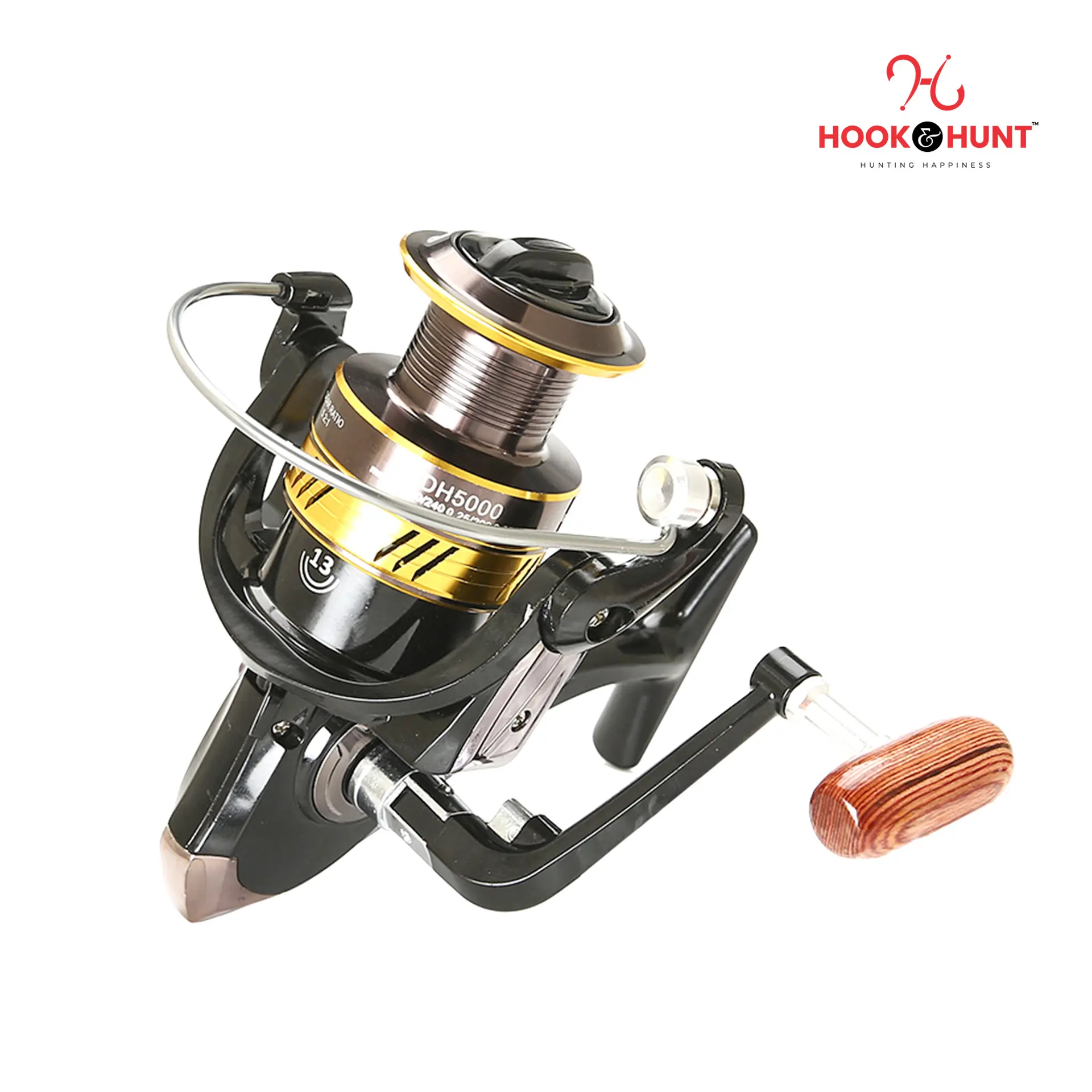 Picture of 01 Pcs High-Quality (DH) Reel -  Full Metal Spinning Fishing Reel – Sea & Rock Fishing Gear (1000–7000 Series). (6000 সিরিজ)