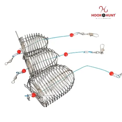 Picture of 01 Pcs New Stainless Steel Fishing Bait Cage – Small, Medium, Large & Extra Large (Large)