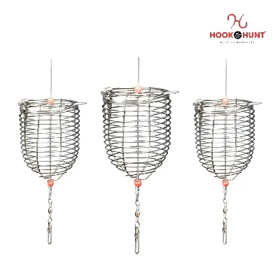 Picture of 01 Pcs New Stainless Steel Fishing Bait Cage – Small, Medium, Large & Extra Large (Small)