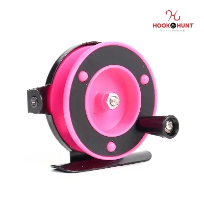 Picture of High-Quality Multi-Color Fishing Reel with Baitcasting Handle Strong build for long-term performance reel. (গোলাপী)
