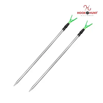 Picture of Stainless Steel Dual-Purpose Fishing Rod Holder Stand – Durable Steel Frame with Soft Rubber Grip (অ্যালুমিনিয়াম)