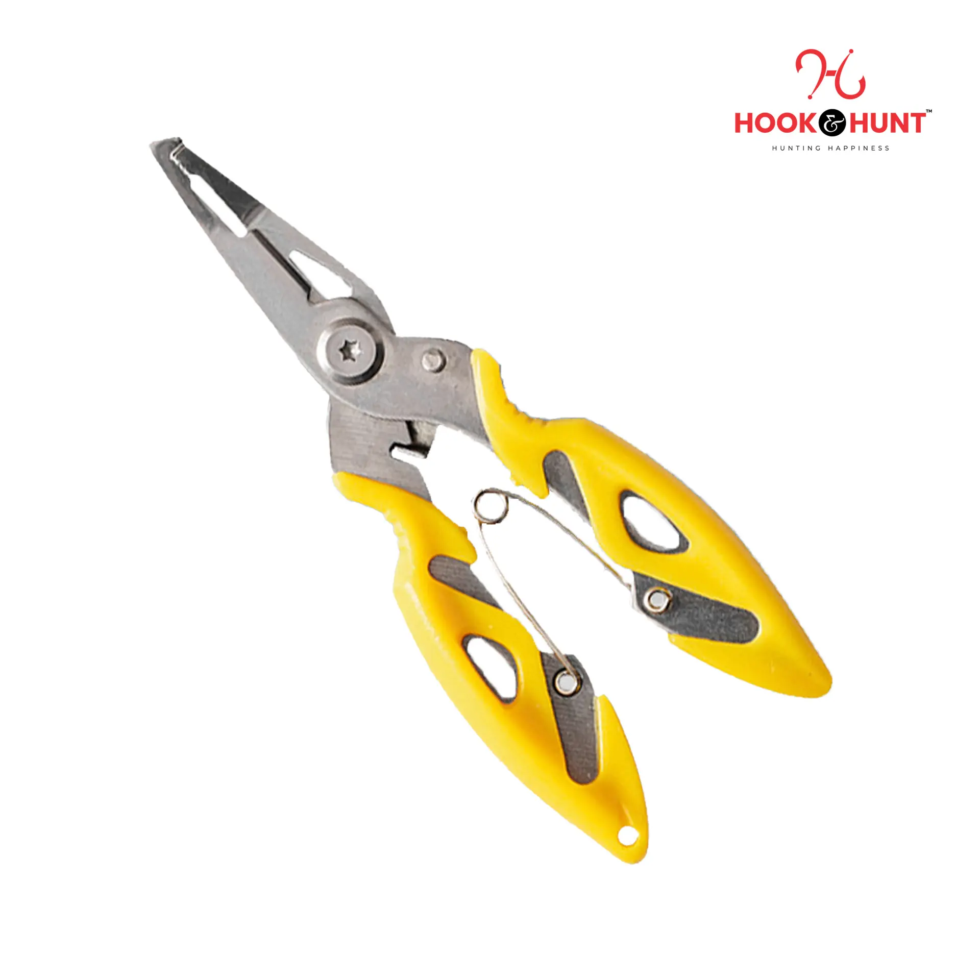 Picture of 01 Pcs High-Performance Yellow Colour Multifunctional Portable Stainless Steel Fishing Pliers – Line Cutter, Hook Remover, Lure Adjuster – Creativity (হলুদ)