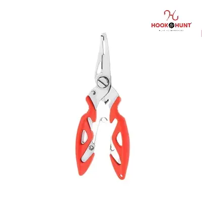 Picture of 01 Pcs Multifunctional Portable Stainless Steel Fishing Pliers – Line Cutter, Hook Remover, Lure Adjuster – Creativity (কমলা)