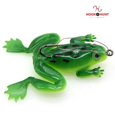 Picture of 01 Piece Artificial Simulation Thunder Frog Bait – 6cm 5g Anti-Hanging Soft Lure with Hook for Black Fish (সবুজ)