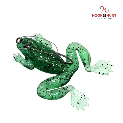 Picture of 01 Piece Artificial Simulation Thunder Frog Bait – 6cm 5g Anti-Hanging Soft Lure with Hook for Black Fish (স্বচ্ছ সবুজ)