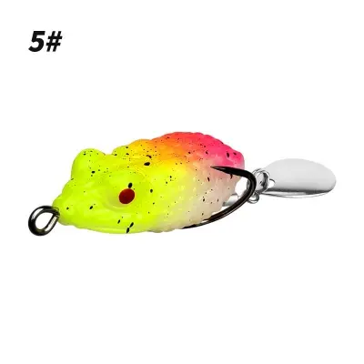 Picture of 01 Pcs Premium High-Performance Bass Fishing Lures - Dual Hook Sequin Frog Bait Set (5#)
