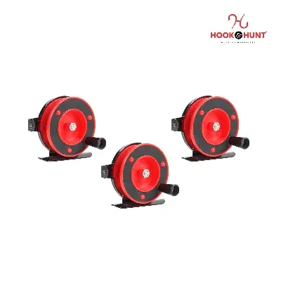 Picture of High-Quality Red-Color Baitcasting Fishing Rod – HIPS+Metal Fly Fishing and Cat Rods (০৩ পিস)