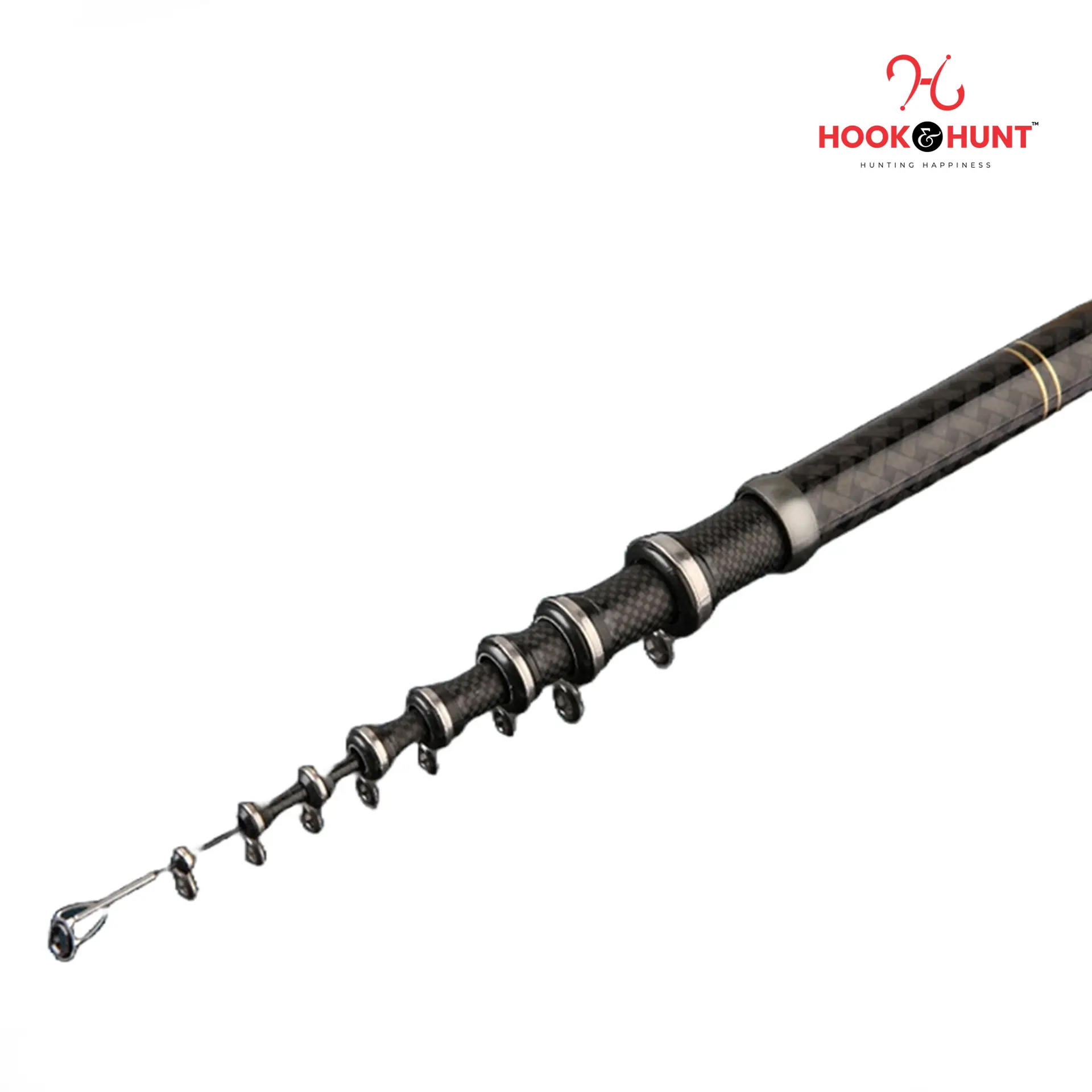 Picture of New Alpha Special Carbon Spinning Fishing Rod-  270 cm / 360 cm / 450 cm  Portable Lightweight for Freshwater and Sea Fishing. (450 cm)