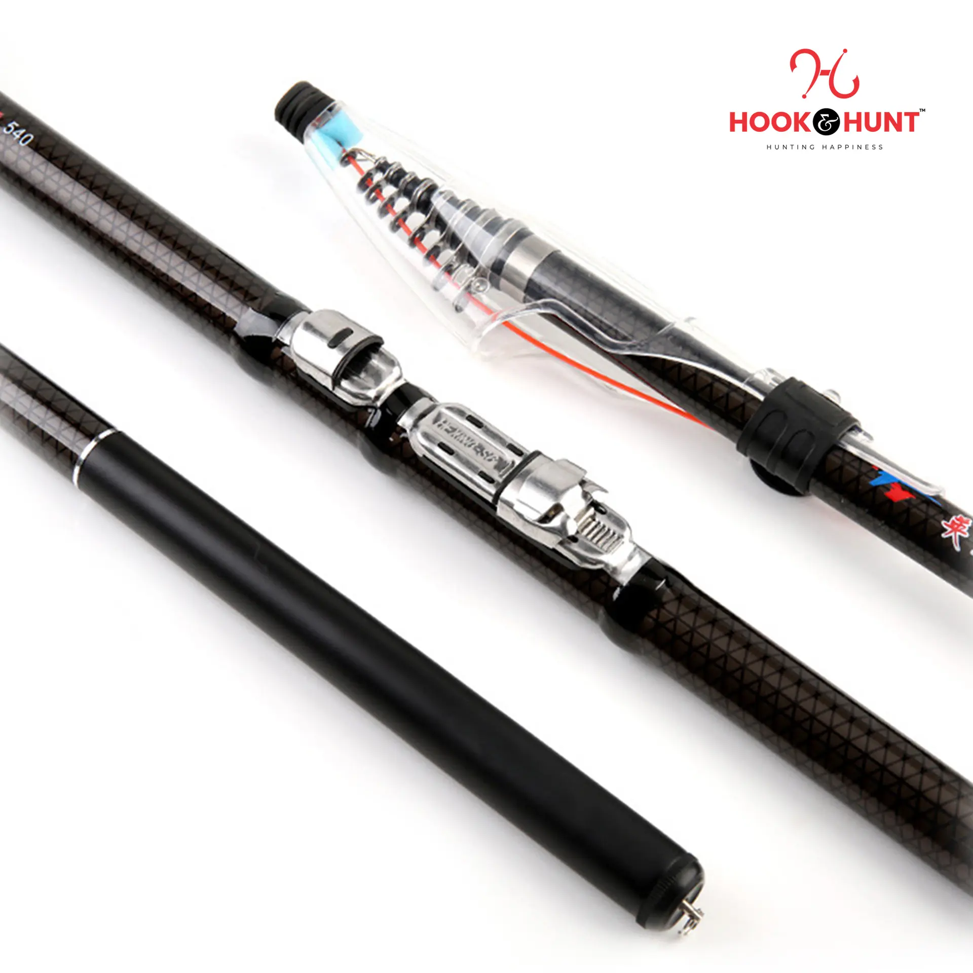Picture of 300 cm / 360 cm / 450 cm Alpha Copy Carbon Short Section Dual Purpose Rock Fishing Rod – Premium carbon fiber build Rod. (300 CM)