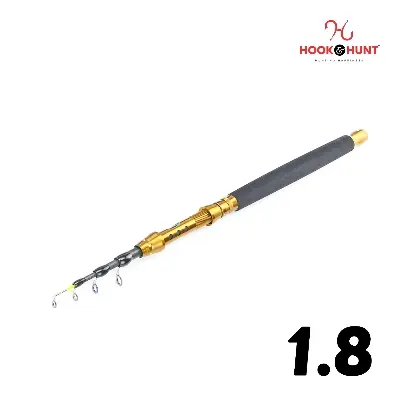 Picture of YG 107 - Model Carbon Fiber Telescopic Sea Fishing Rod (180 cm - 360 cm) – Retractable Ultra-Hard Lure Rod with Compact Travel Design (180 cm)