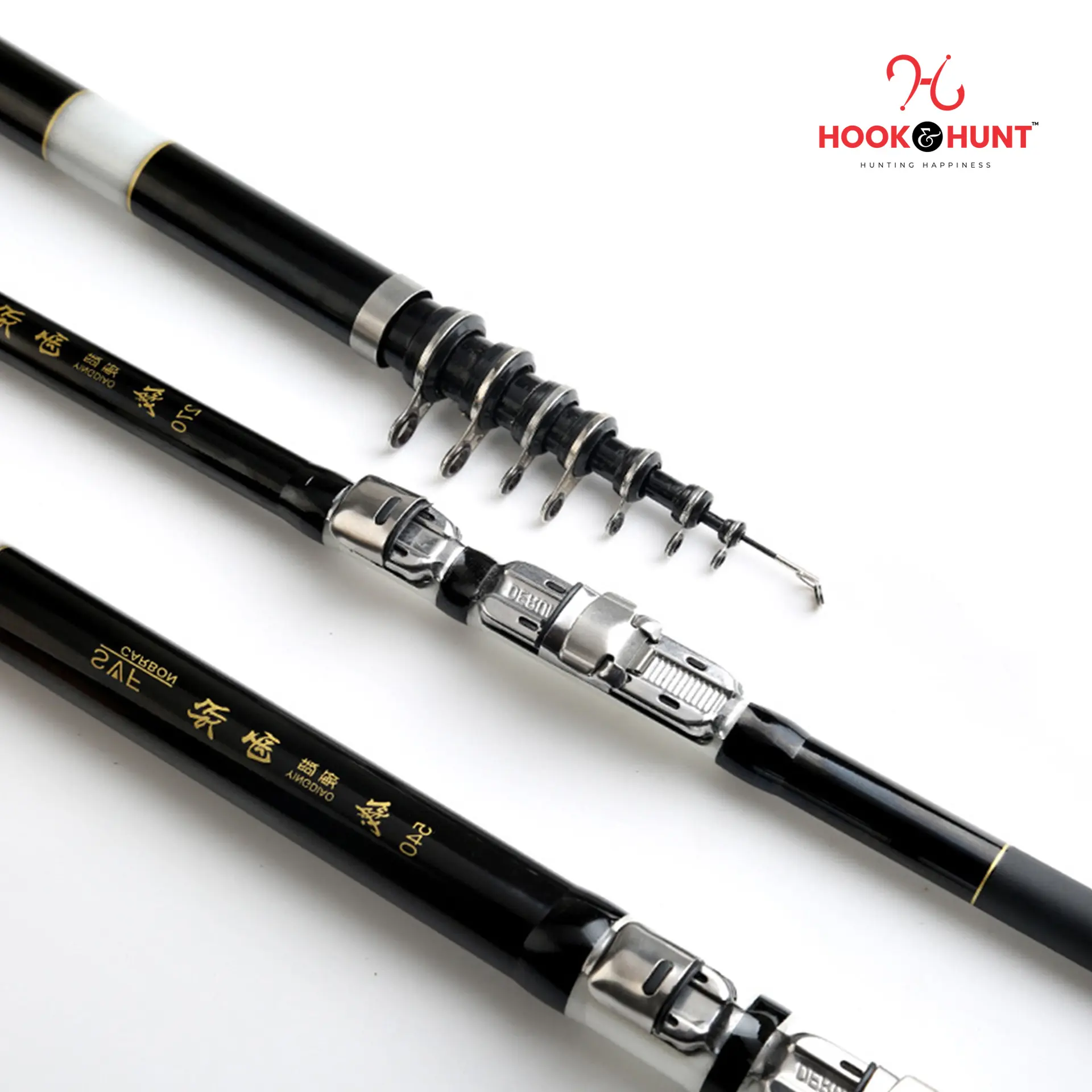 Picture of 360 cm SM Black & White Ultra-light & Ultra-hard Rock Fishing Rod – Dual-purpose Fiberglass Sea Casting Rod. (360 cm)