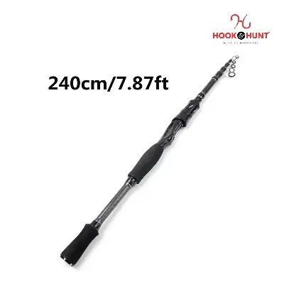Picture of YG 019 - Model Carbon Fiber Lure Fishing Rod (240 cm) – Portable Short-Section Travel Ultralight Sea Spinning Telescopic Rod (240 cm)
