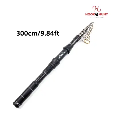 Picture of YG 016 - Model Ultra-Short Portable Carbon Fiber Telescopic Sea Fishing Rod (300 cm) – Hard Action Multi-Functional Travel Fishing Rod (300 cm)