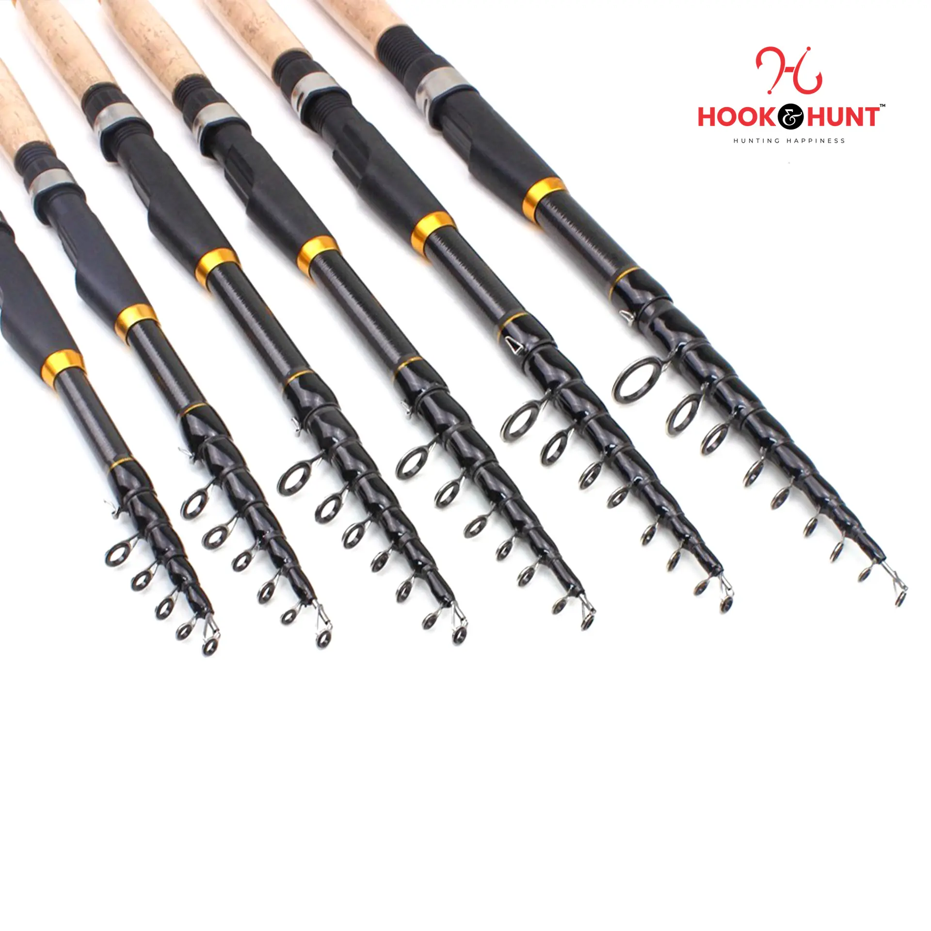 Picture of YG 020 - Model Ultra-Short Retractable Carbon Fiber Sea Fishing Rod (300 cm - 360 cm) – Cork Handle Multi-Functional Lure & Boat Fishing Rod (300 cm)