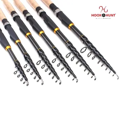 Picture of YG 020 - Model Ultra-Short Retractable Carbon Fiber Sea Fishing Rod (300 cm - 360 cm) – Cork Handle Multi-Functional Lure & Boat Fishing Rod (300 cm)